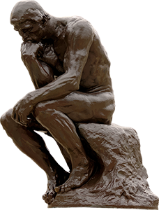 ‘De denker’ van Auguste Rodin ‘De denker’ van Auguste Rodin
